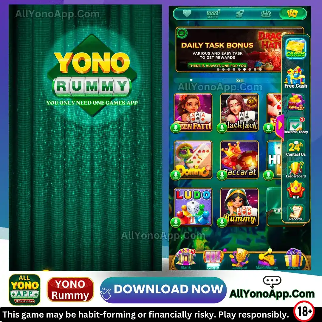 Yono Rummy App Interface